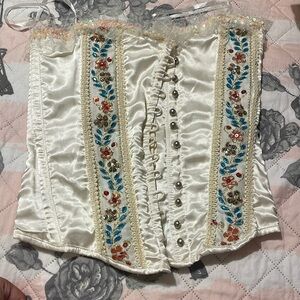 cream color corset size small